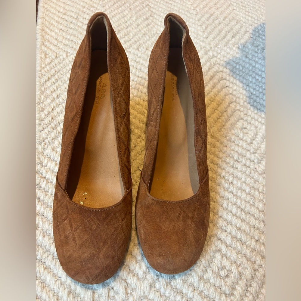 APC suede wedge size 38